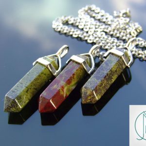 Dragon Blood Natural Crystal Point Pendant Gemstone Necklace Michael's UK Jewellery