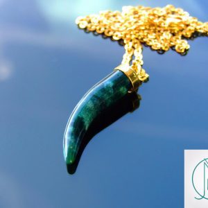 Fancy Jasper Natural Gemstone Pepper Pendant Necklace Michael's UK Jewellery