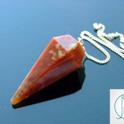 Fancy Jasper Pendulum Natural Gemstone for Dowsing Scrying Divination Meditation Michael's UK Jewellery