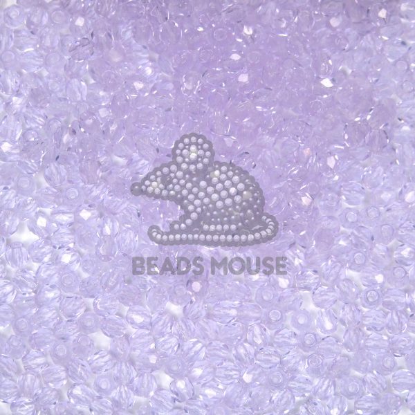 Fire Polished Beads 3mm Alexandrite beads mouse