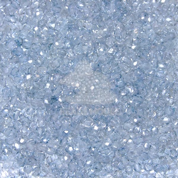 Fire Polished Beads 3mm Luster Blue beads mouse