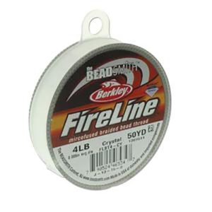 FireLine Braided Cord .005in/.12mm 50yards/45.72m Crystal Clear Michael's UK Jewellery