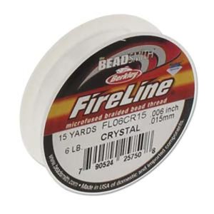 FireLine Braided Cord .006in/.15mm 15yards/13.72m Crystal Clear Michael's UK Jewellery