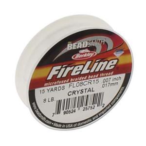 FireLine Braided Cord .007in/.17mm 15yards/13.72m Crystal Clear Michael's UK Jewellery