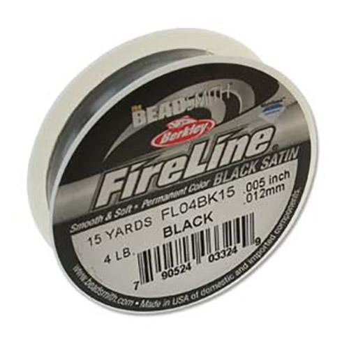 Fireline Braided Cord .005in/.12mm 15yards/13.72m Black Michael's UK Jewellery