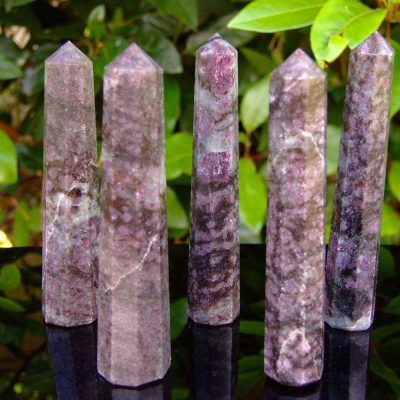 Garnet Tower Polished Natural Gemstone Crystal Obelisk Michael's UK Jewellery