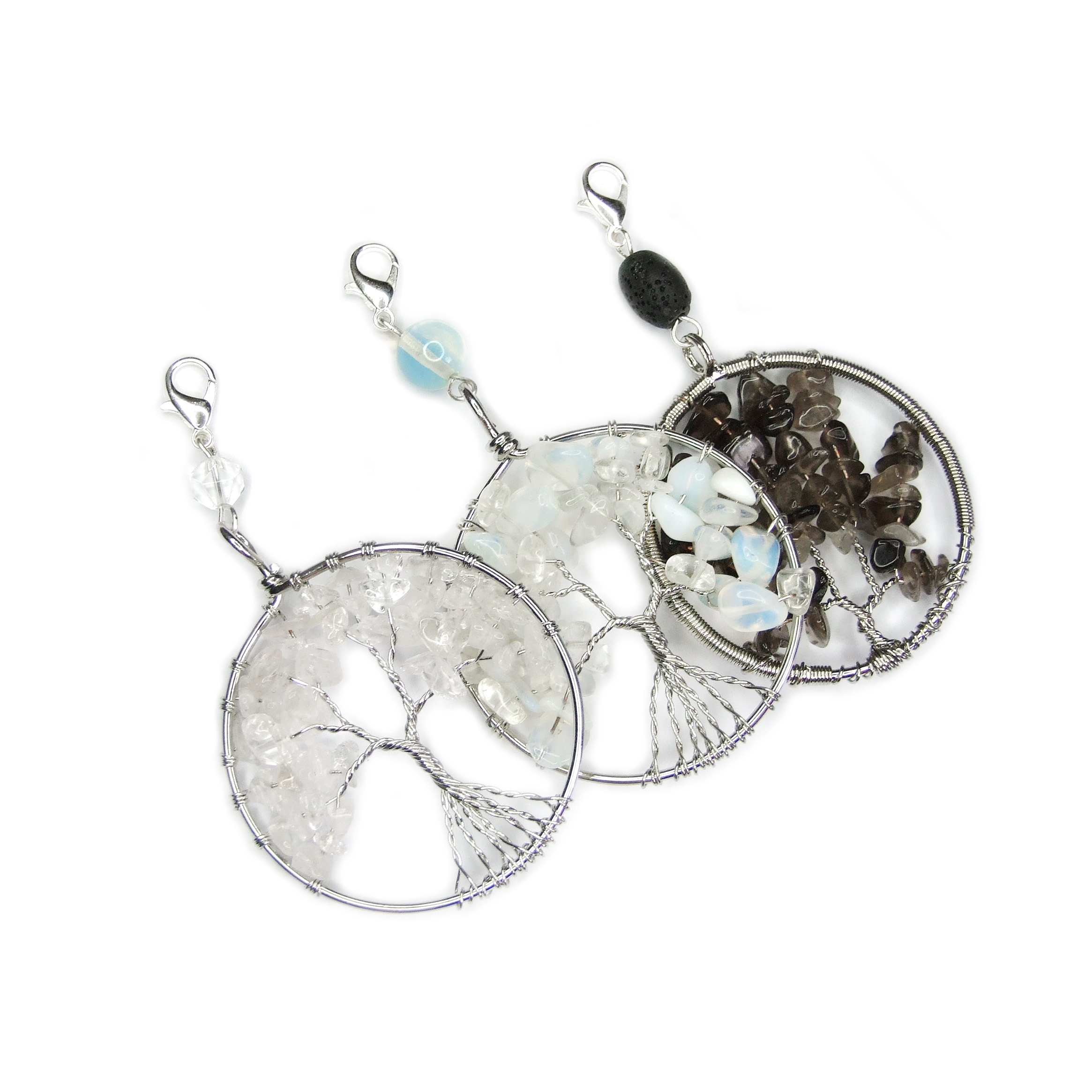 Gemstone Keychain Pendant minetomind beadsmouse.co.uk 01