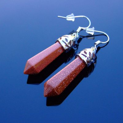 Goldstone Manmade Gemstone Earrings Michael's UK Jewellery