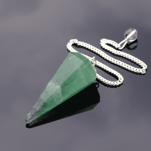 Green Fluorite Pendulum Natural Gemstone for Dowsing Scrying Divination Meditation Michael's UK Jewellery