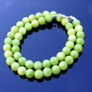 Green Mashan Jade Natural Dyed Gemstone Necklace 8mm Beaded 16-30inch Michael's UK Jewellery