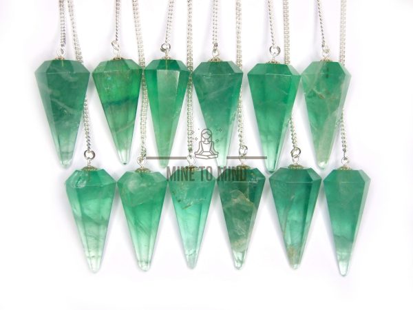 Green Fluorite Pendulum Gemstone for Dowsing Scrying Divination - Image 3