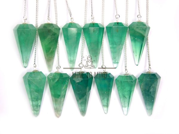 Green Fluorite Pendulum Gemstone for Dowsing Scrying Divination - Image 4