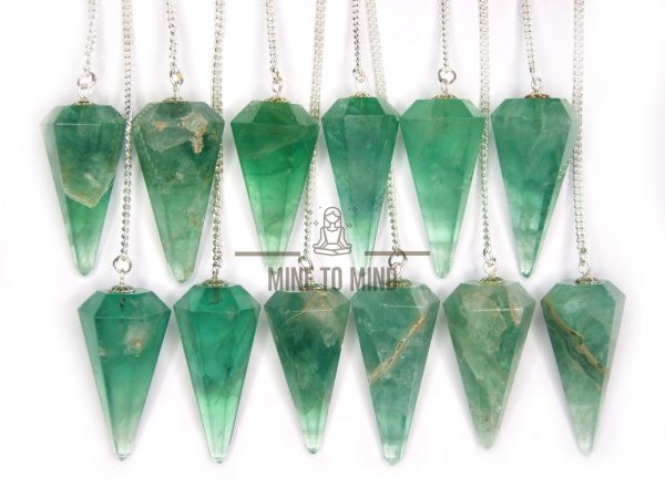Green Fluorite Pendulum Gemstone for Dowsing Scrying Divination - Image 5