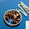 Handmade Tigers Eye Necklace Tree of Life Pendant Natural Gemstone Necklace 50cm Chain with Pouch Michael's UK Jewellery