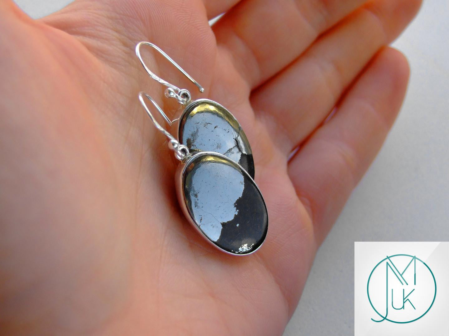 Healers Gold Natural Gemstone 925 Sterling Silver Earrings Michael's UK Jewellery