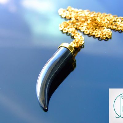 Hematite Natural Gemstone Pepper Pendant Necklace Michael's UK Jewellery