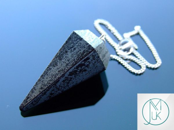 Hematite Pendulum Natural Gemstone for Dowsing Scrying Divination Meditation Michael's UK Jewellery