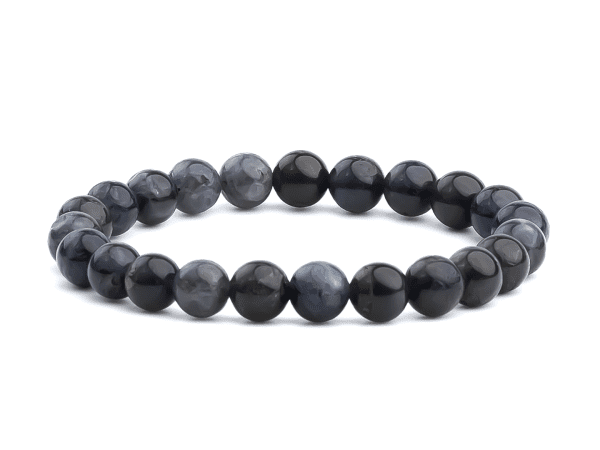 Iolite Natural Gemstone Bracelet 6-9'' Elasticated Michael's UK Jewellery