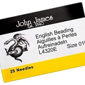 John James English Beading Needles Pack of 25 Size 10 Michael's UK Jewellery