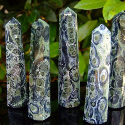 Kambaba Jasper Tower Polished Natural Gemstone Crystal Obelisk Michael's UK Jewellery