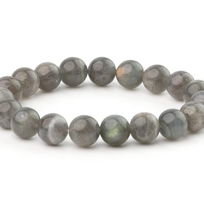 Labradorite 10mm A Grade Natural Gemstone Bracelet 6-9'' Elasticated Michael's UK Jewellery