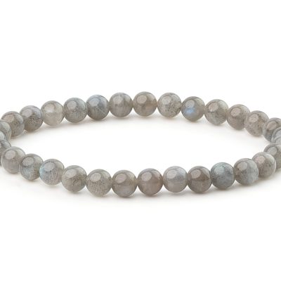 Labradorite A Grade Natural 6mm Gemstone Bracelet 6-9'' Elasticated Michael's UK Jewellery
