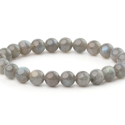 Labradorite A Grade Natural Gemstone Bracelet 6-9'' Elasticated Michael's UK Jewellery