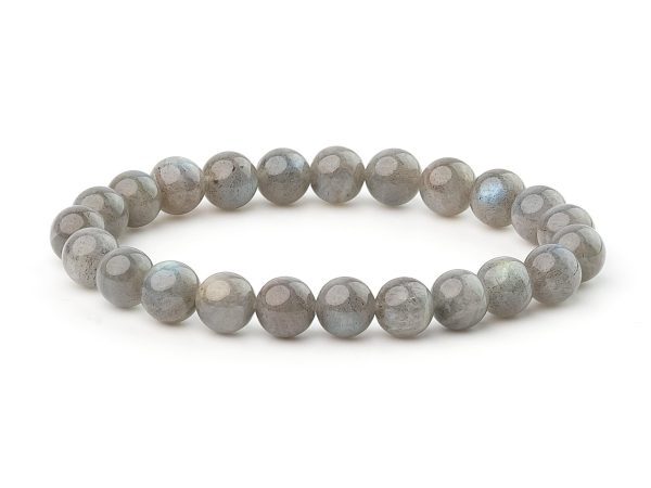 Labradorite A Grade Natural Gemstone Bracelet 6-9'' Elasticated Michael's UK Jewellery