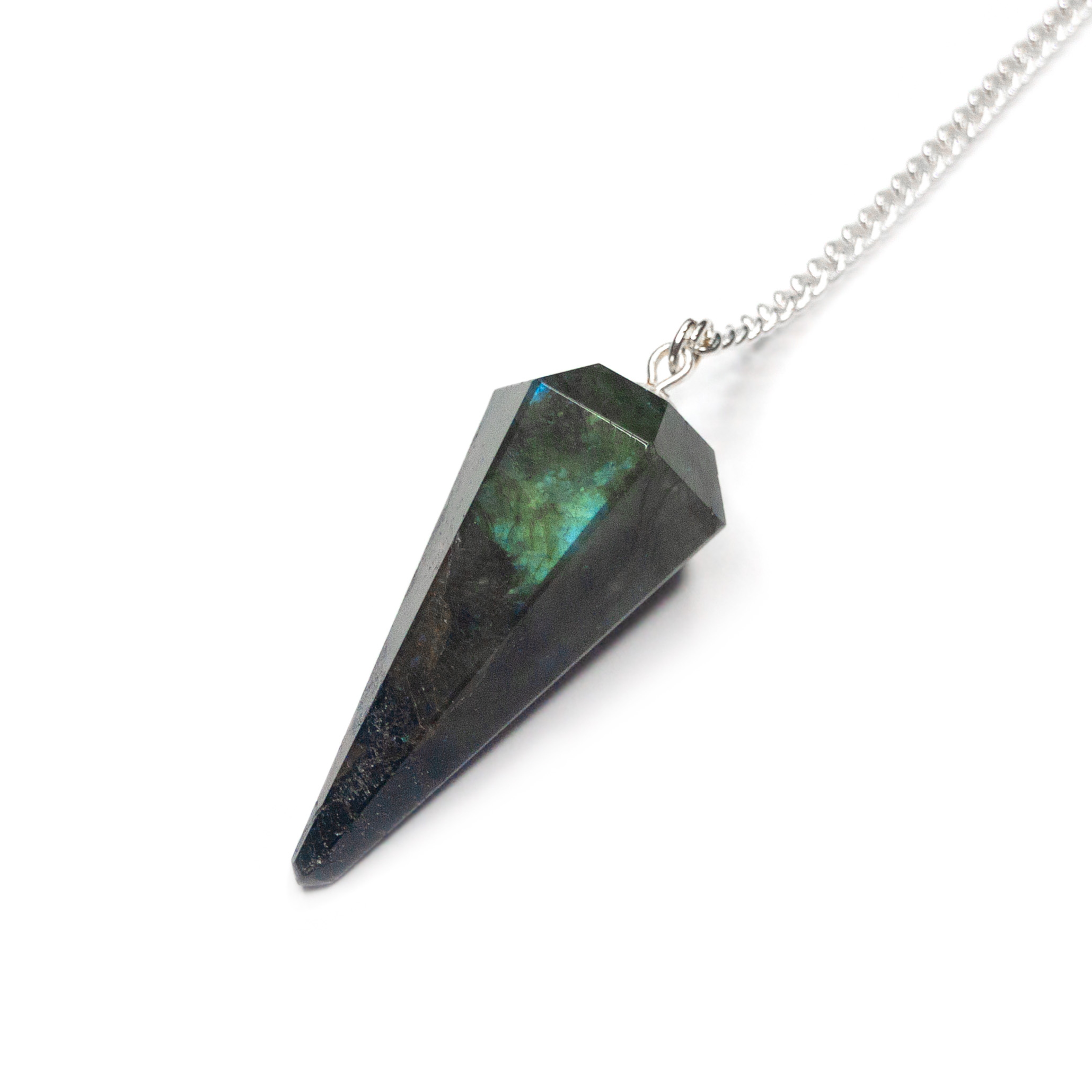 Labradorite Gemstone Pendulum for Dowsing Divination Wicca mine to mind