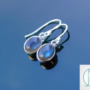 Labradorite Natural Gemstone 925 Sterling Silver Earrings Michael's UK Jewellery
