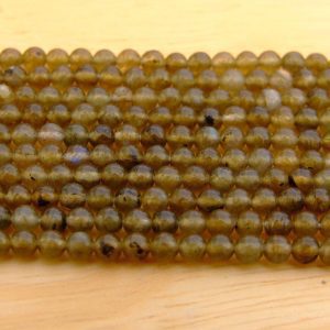 Labradorite Natural Gemstone Round Beads 3mm Strand (120+ Beads) Michael's UK Jewellery