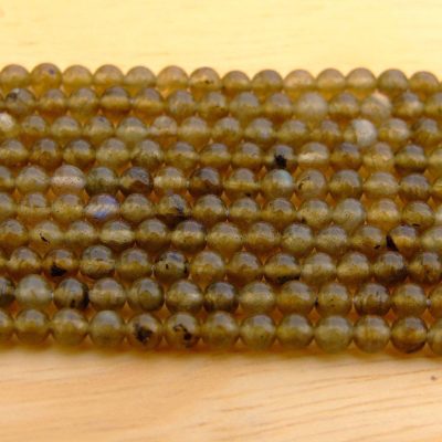 Labradorite Natural Gemstone Round Beads 3mm Strand (120+ Beads) Michael's UK Jewellery