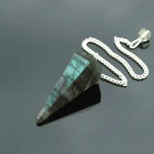 Labradorite Pendulum Natural Gemstone for Dowsing Scrying Divination Meditation Michael's UK Jewellery