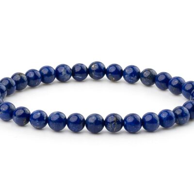 Lapis Lazuli 6mm AA Grade Natural Gemstone Bracelet 6-9'' Elasticated Michael's UK Jewellery