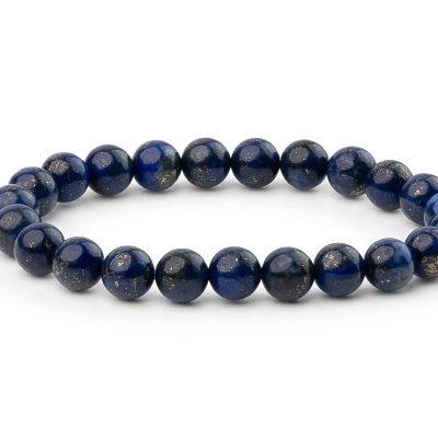 Lapis Lazuli A Grade Natural Gemstone Bracelet 6-9'' Elasticated Michael's UK Jewellery
