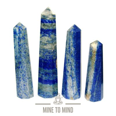 Lapis Lazuli Obelisk Natural Gemstone Polished Gemstone Tower