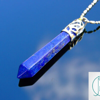 Lapis Lazuli Long Point Pendant Gemstone Necklace Michael's UK Jewellery