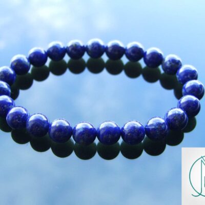 Lapis Lazuli Natural Dyed Gemstone Bracelet 6-9'' Elasticated Michael's UK Jewellery