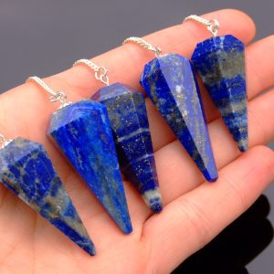 Lapis Lazuli Pendulum Natural Gemstone for Dowsing Scrying Divination Meditation Michael's UK Jewellery