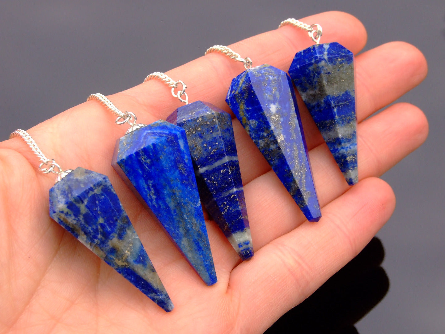 Lapis Lazuli Pendulum Natural Gemstone for Dowsing Scrying Divination Meditation Michael's UK Jewellery