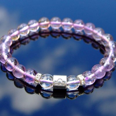 Libra Ametrine Birthstone Bracelet 6-9'' Elasticated Michael's UK Jewellery