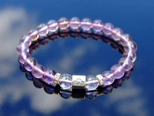 Libra Ametrine Birthstone Bracelet 6-9'' Elasticated Michael's UK Jewellery