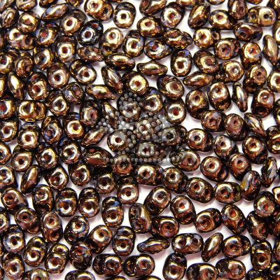 MATUBO Beads SuperDuo Jet Bronze Picasso LG23980 beads mouse