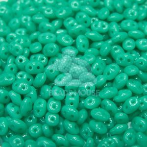MATUBO Beads SuperDuo Opaque Turquoise Green 63130 beads mouse