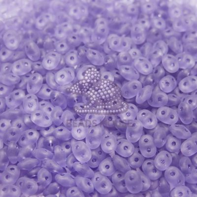 MATUBO Beads SuperDuo Tanzanite Matte M20500 beads mouse