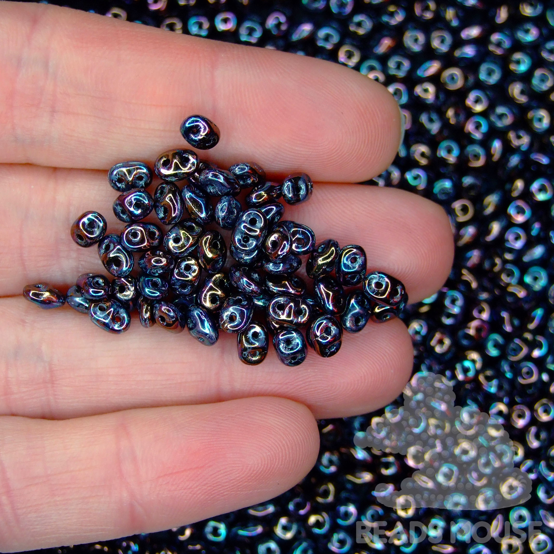 MATUBO™ Beads SuperDuo Iris Luster 15781JT beadsmouse.co.uk