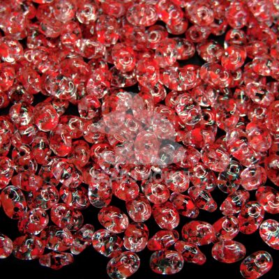 MATUBO™ Beads SuperDuo Confetti Splash Red Pink 24401CR beads mouse