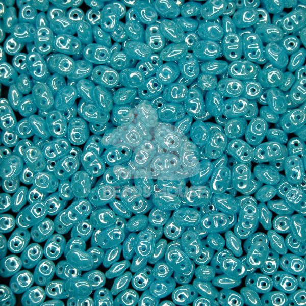 MATUBO™ Beads SuperDuo Luster Blue Turquoise L63030 beads mouse