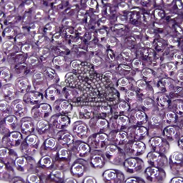 MATUBO™ Beads SuperDuo Luster Tanzanite Transparent L20500 beads mouse