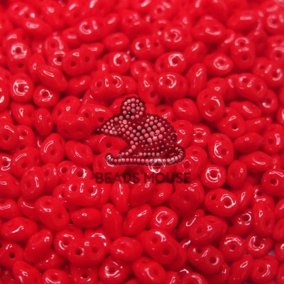 MATUBO™ Beads SuperDuo Opaque Red 93200 beads mouse